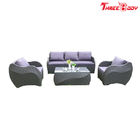 Sofa extérieur de FurnitureRattan de salon de jardin, protection UV de meubles extérieurs modernes