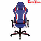 Chine Chaise confortable mobile de jeu d&#039;ordinateur, chaise de bureau de emballage en cuir bleue d&#039;unité centrale Seat société