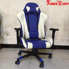 Chine 350lbs blanc et bleu de chaise de jeu de dos de haute de jeu vidéo grande capacité de charge société