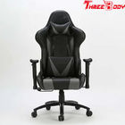 Haute chaise ergonomique arrière de chaise de jeu, noire et grise grande et grande de jeu