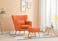 Sofa de tissu de Seat de meubles contemporains de chambre à coucher de structure de cadre en bois petit 1