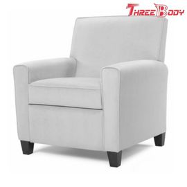 Chine Chaises de chambre à coucher d&#039;hôtel de GreyLounge, chaise simple de bras de tissu à haute densité de mousse usine