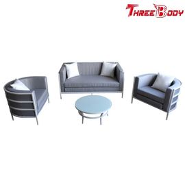 Sofa de meubles de jardin de loisirs, Tableau extérieur de jardin d'hôtel et chaises en aluminium réglés