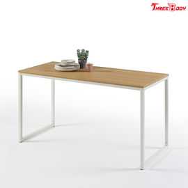 Chine Bureau moderne blanc de meubles de bureau, cadre en acier vigoureux de bureau en bois moderne rectangulaire usine