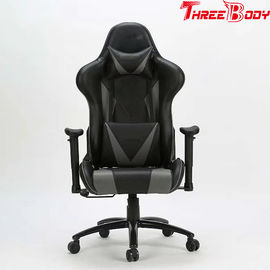Chine Haute chaise ergonomique arrière de chaise de jeu, noire et grise grande et grande de jeu usine