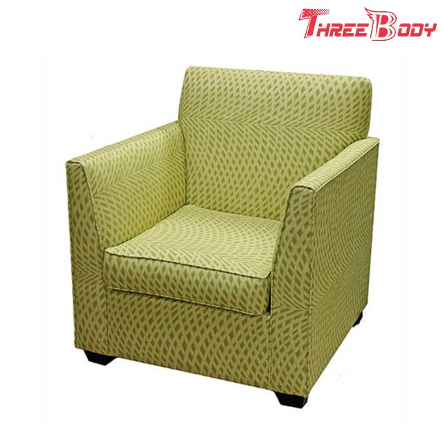 Chaises modernes de lobby de tissu simple, chaise confortable de bras d'accent de balcon d'hôtel