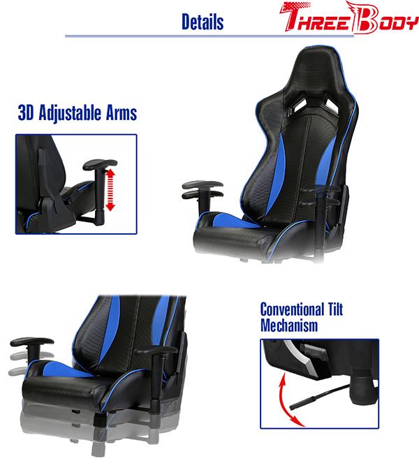 Humain confortable de chaise de jeu de dos de haute - ergonomique orienté conçu