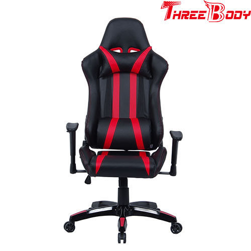 Chaise de chaise de bureau de Seat, noire et rouge de emballage professionnelle de PC du monde de jeu