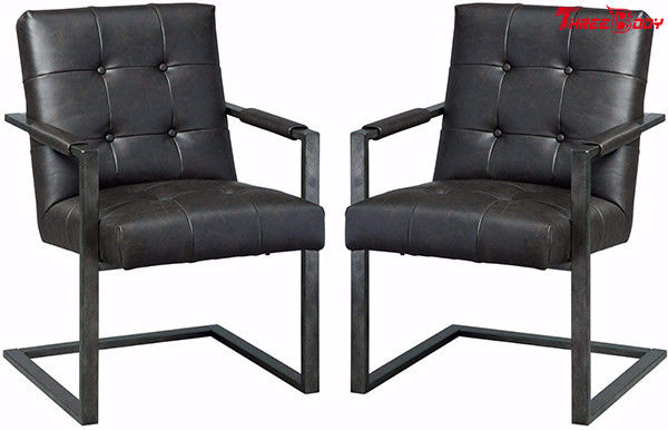 Chaise en cuir noire de bureau exécutif, chaises modernes de lieu de réunion de bureau
