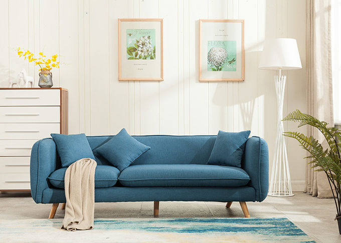Structure confortable de cadre en bois de sofa de tissu de meubles modernes durables de salon