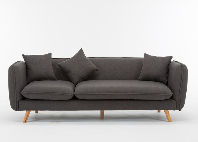 Sofa gris-foncé de tissu de chambre à coucher de 3 Seat de Recliner contemporain de meubles
