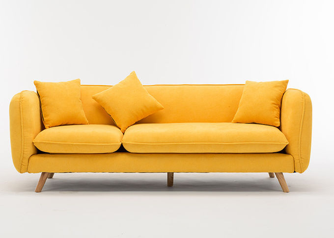 Sofa triplace de tissu adapté aux besoins du client par meubles contemporains modernes de chambre à coucher