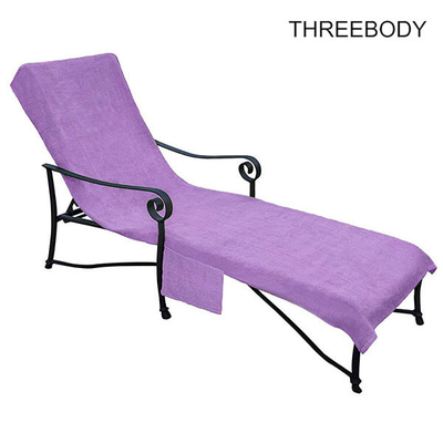 Purple Pool Outdoor Furniture Chaise Lounge , Ergonomic Design  Outside Lounge Chairs