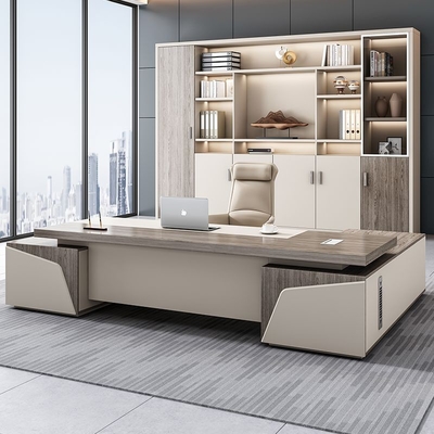 Simple Modern Atmospheric President Boss Executive Manager Office Desk And Chair Combination