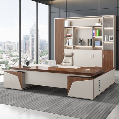 Simple Modern Atmospheric President Boss Executive Manager Office Desk And Chair Combination