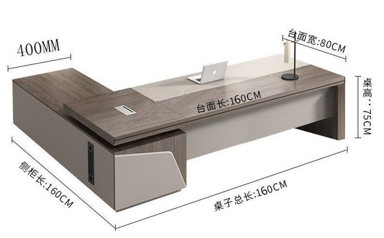 Simple Modern Atmospheric President Boss Executive Manager Office Desk And Chair Combination