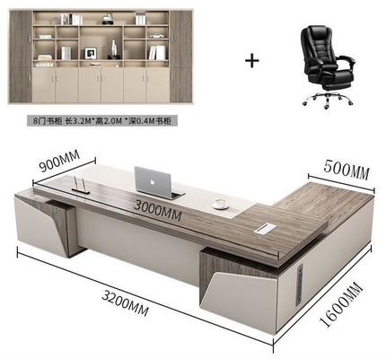 Simple Modern Atmospheric President Boss Executive Manager Office Desk And Chair Combination