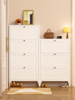 Flip-Type wall mounted Space-Saving Steel Ultra-Thin Shoe Storage Cabinet For Home Entrance, Exterior Door, Aisle