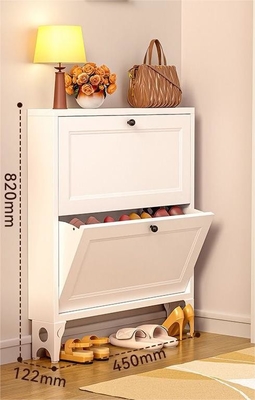 Flip-Type wall mounted Space-Saving Steel Ultra-Thin Shoe Storage Cabinet For Home Entrance, Exterior Door, Aisle