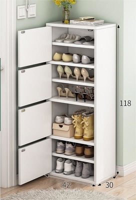 Armoire à chaussures d'entrée de maison à haute capacité et à haute résistance à la poussière