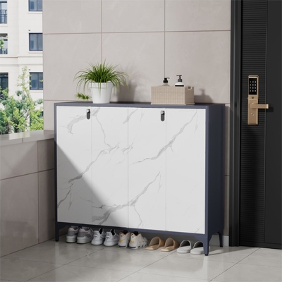 Armoire à chaussures en acier de grande capacité avec serrure pour l'entrée de la maison, la porte extérieure de la maison, l'allée de l'ascenseur