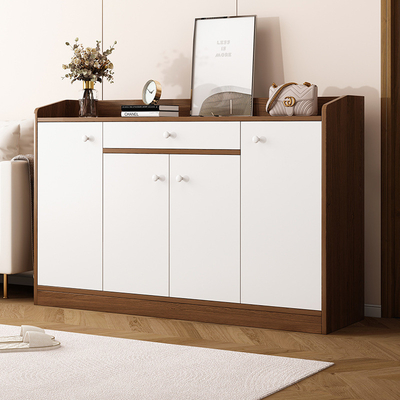Armoire de rangement de chaussures en bois massif de grande capacité pour l'entrée de la maison, la porte extérieure de la maison, l'allée de l'ascenseur